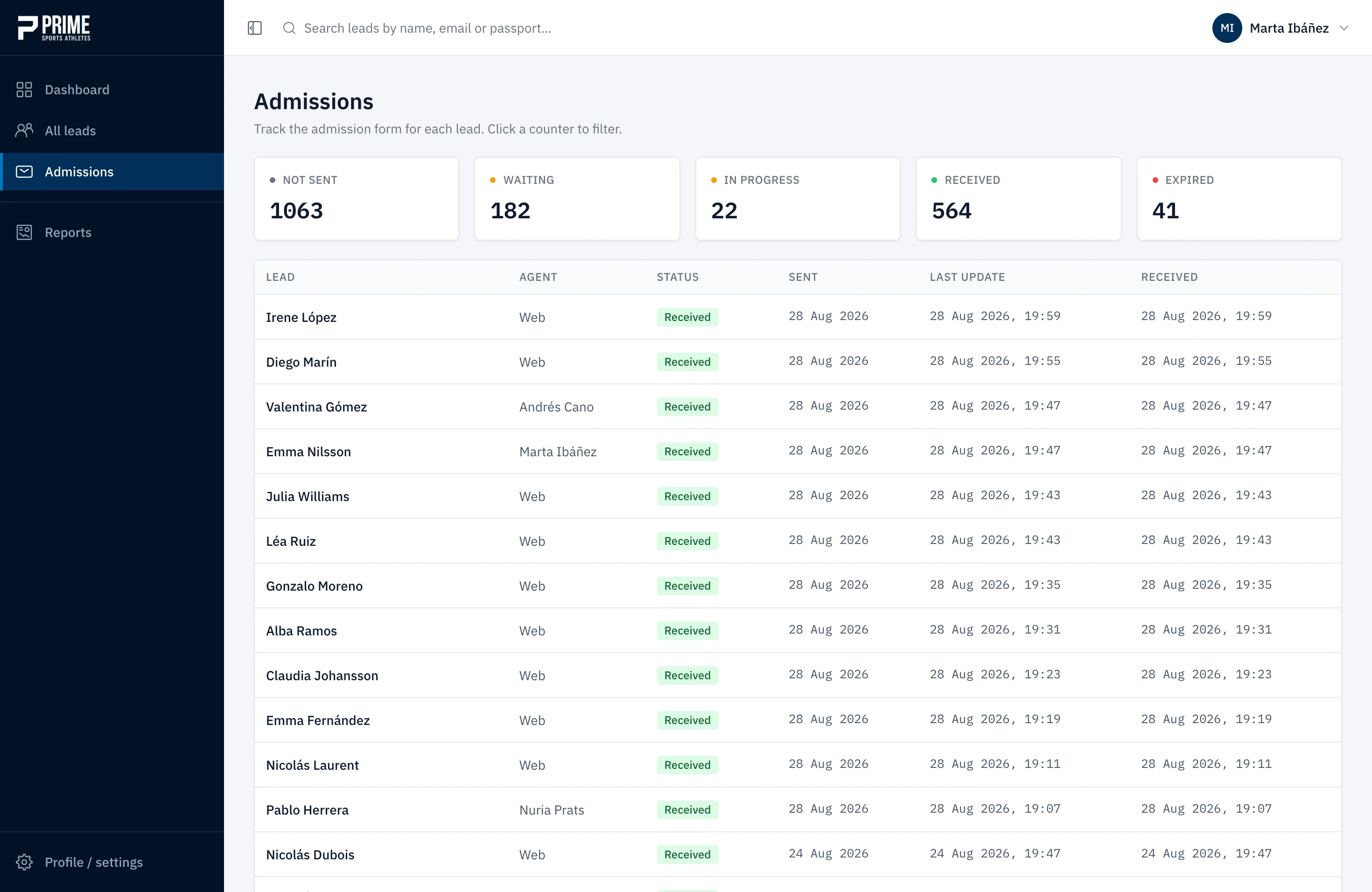 CRM Prime Sports Athletes — imagen 5
